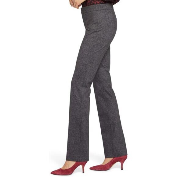 NWT NYDJ Slim Ponte Knit Trousers Sz 18 Mondo Herringbone - Picture 2 of 8